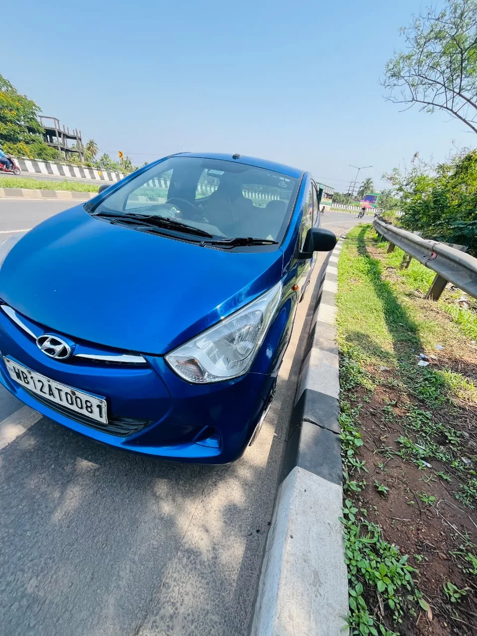 Blue Hyundai